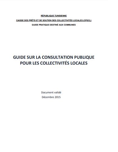 Guide sur la consultation publique pour les collectivités locales